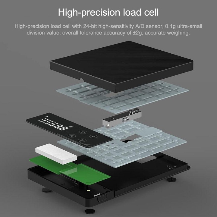 8KG Original Xiaomi Youpin DUKA ES1 Kitchen LCD Digital High-precision Electronic Scale