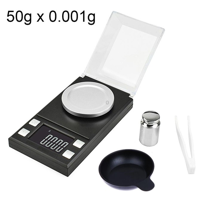 MH-8028 50g x 0.001g High Accuracy Digital Electronic Portable Jewelry Diamond Gem Carat Lab Weight Scale Balance Device with 1.