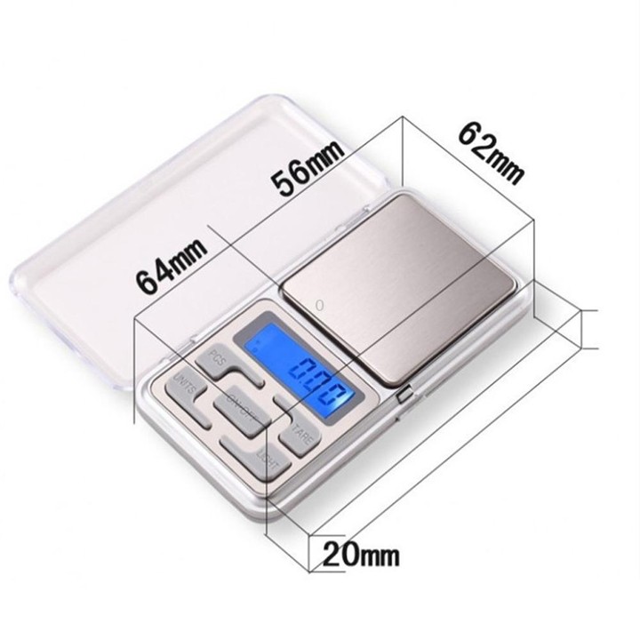 MH-100 500g x 0.1g High Accuracy Digital Electronic Portable Mini Pocket Scale Mobile Phone Weighing Scale Balance Device with 1