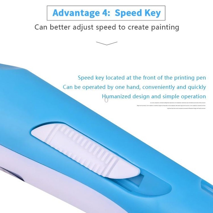 Hand-held 3D Printing Pen, AU Plug (Blue)
