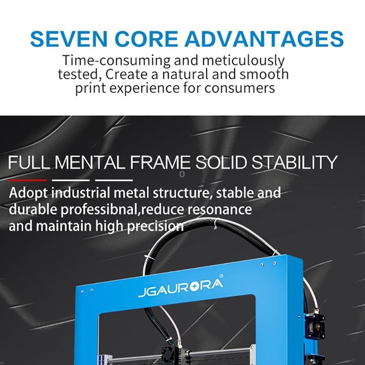 JGAURORA A1 Desktop High Precision Metal Plate Frame Three-Dimensional Physical 3D Printer