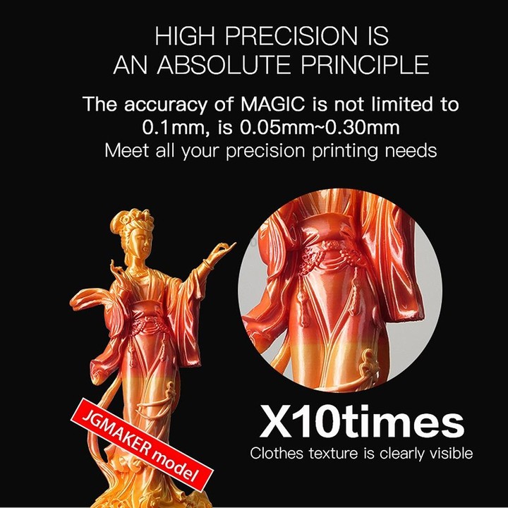 JGAURORA Magic 250W LCD Display Desktop 3D Printer with Knob Control