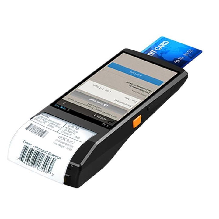 PDA-5501 Multi-function 5.5 inch IPS Screen IP65 Protection All-in-one Intelligent Terminal, Built-in Thermal Line Printer & MIC