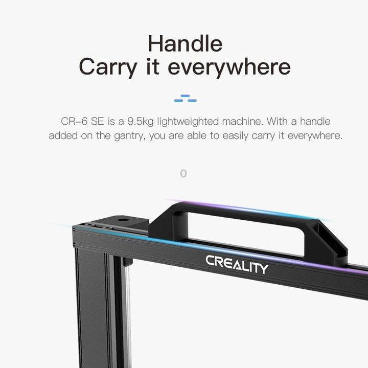 CREALITY CR-6 SE 350W Intelligent Leveling-free DIY 3D Printer, Print Size : 23.5 x 23.5 x 25cm, EU Plug