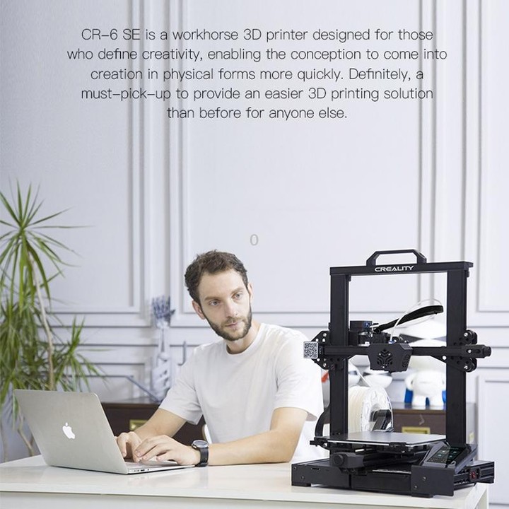CREALITY CR-6 SE 350W Intelligent Leveling-free DIY 3D Printer, Print Size : 23.5 x 23.5 x 25cm, UK Plug