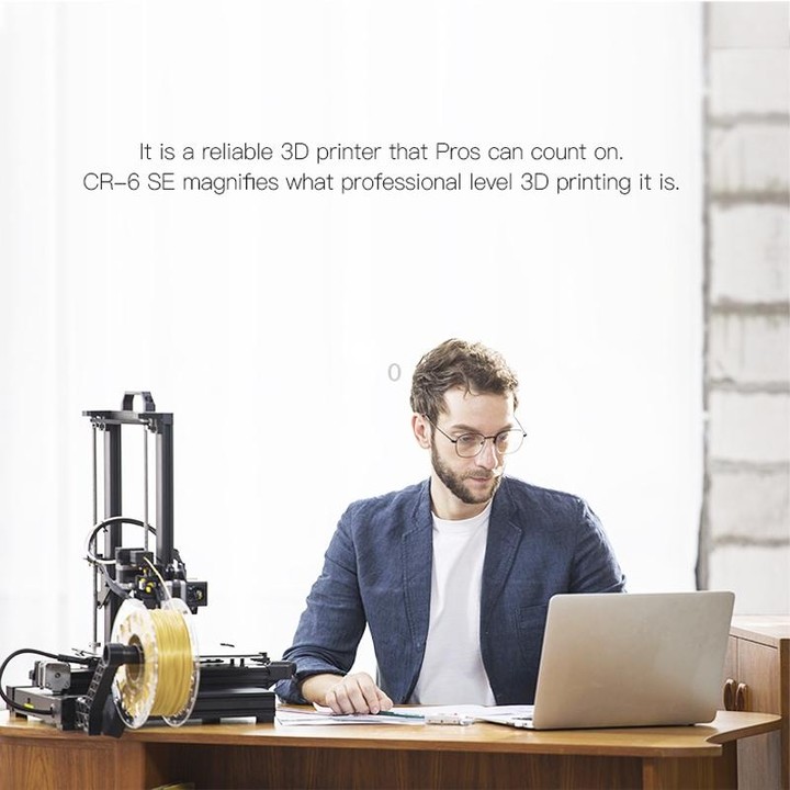 CREALITY CR-6 SE 350W Intelligent Leveling-free DIY 3D Printer, Print Size : 23.5 x 23.5 x 25cm, UK Plug