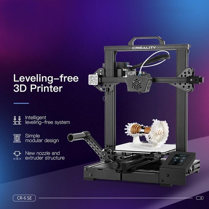CREALITY CR-6 SE 350W Intelligent Leveling-free DIY 3D Printer, Print Size : 23.5 x 23.5 x 25cm, US Plug
