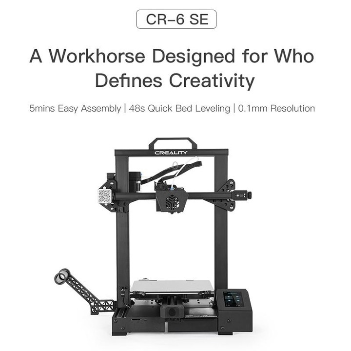 CREALITY CR-6 SE 350W Intelligent Leveling-free DIY 3D Printer, Print Size : 23.5 x 23.5 x 25cm, US Plug