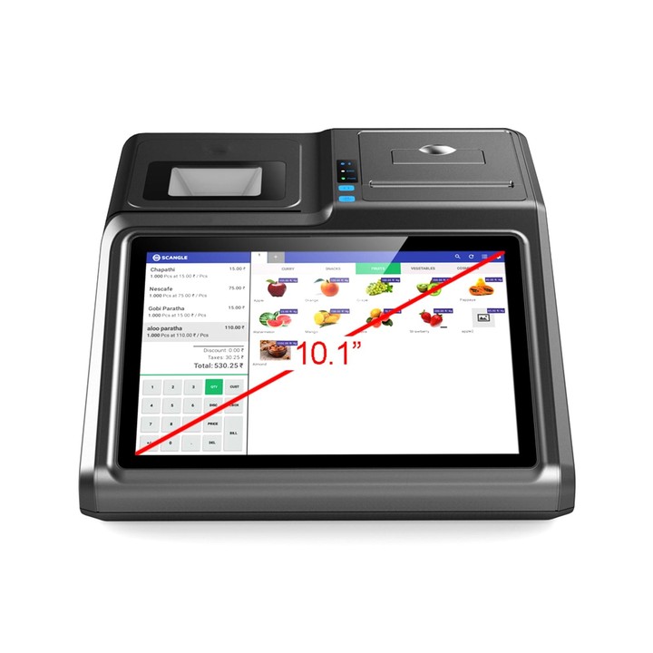 SGT-101W 10.1 inch Capacitive Touch Screen Cash Register, Intel J1900 Quad Core 2.0GHz, 4GB+64GB, UK Plug