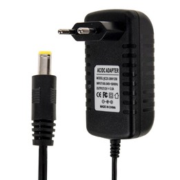 EU Plug AC 100-240V to DC 12V 5A Power Adapter, Tips: 5.5 x 2.1mm, Cable Length: about 1.2m (Black)