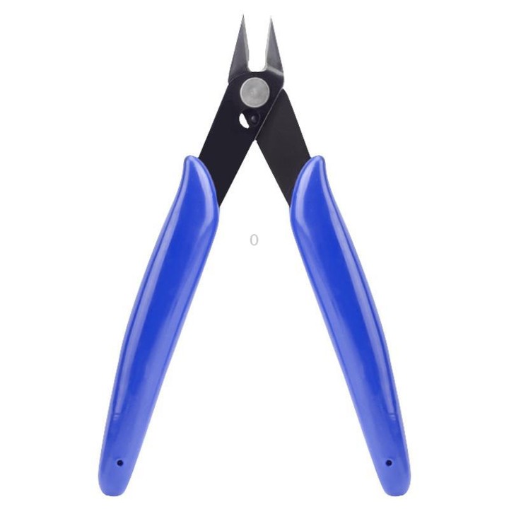 170 Electronic Pliers Diagonal Side Cutting Cable Wire Cutter Repair Hand Tool(Dark Blue)