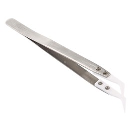TC-14W Stainless Steel High Temperature Resistance Ceramic Tip Elbow Tweezers