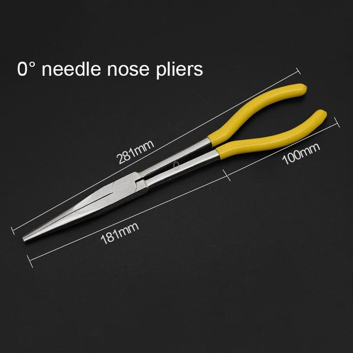 11 Inch Multi-function 0 Degree Straight Needle-nosed Pliers Hand Tool