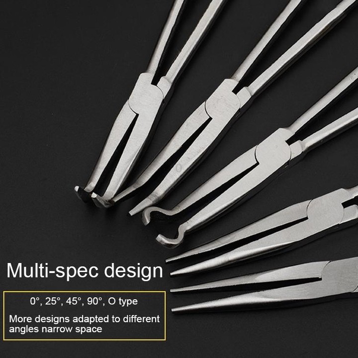 11 Inch Multi-function 90 Degree Bending Needle-nosed Pliers Hand Tool