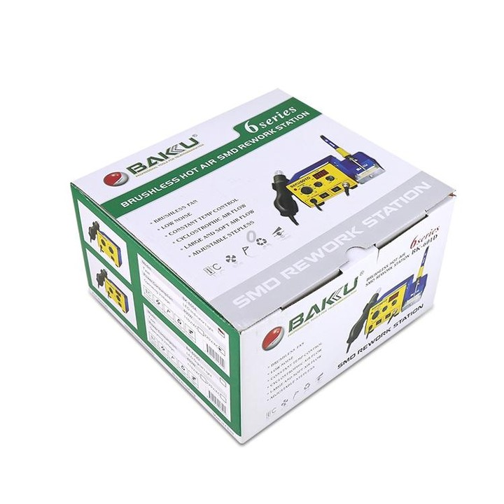 BAKU BK-601D AC 220V LED Display 2 in 1 Hot Air Gun Soldering Iron Soldering Station