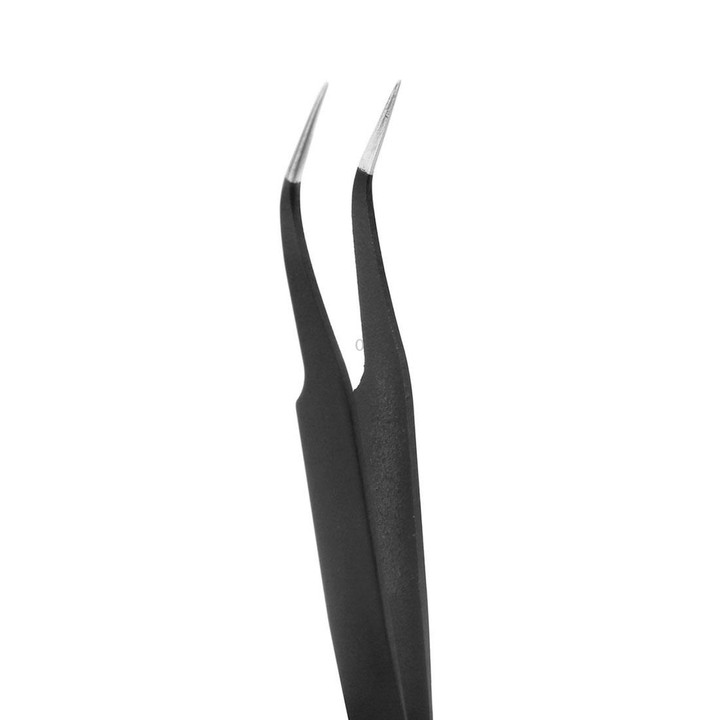 JIAFA JF-604 Curved Tip Tweezers (Black)