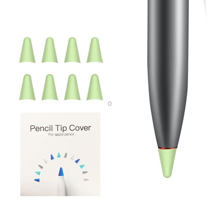 8 PCS Non-slip Mute Wear-resistant Nib Cover for M-pencil Lite (Green)