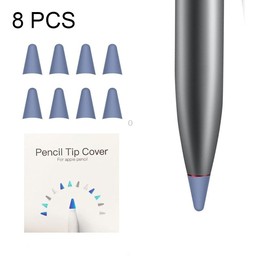 8 PCS Non-slip Mute Wear-resistant Nib Cover for M-pencil Lite (Gray Blue)