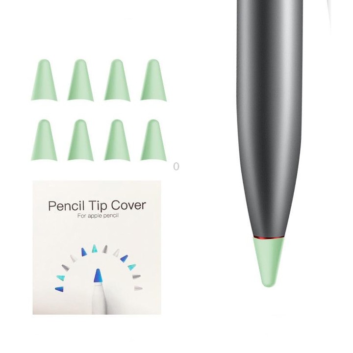 8 PCS Non-slip Mute Wear-resistant Nib Cover for M-pencil Lite (Mint Green)
