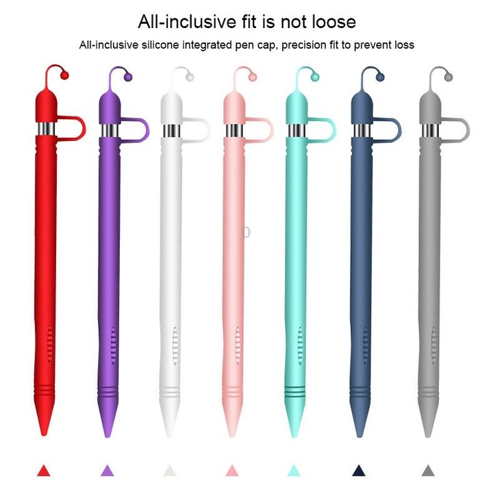 Apple Pen Cover Anti-lost Protective Cover for Apple Pencil (Rose Red)