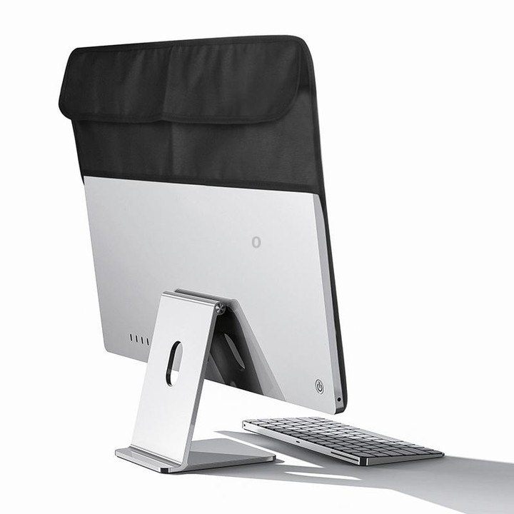 For 24 inch Apple iMac Portable Dustproof Cover Desktop Apple Computer LCD Monitor Cover with Storage Bag(Red)