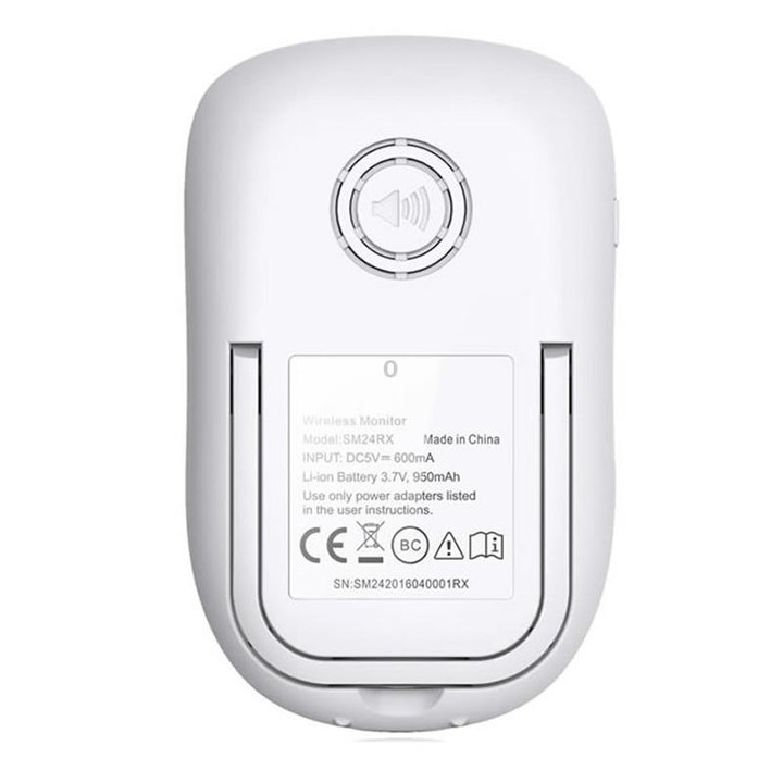 BM-SM24 2.4 inch LCD 2.4GHz Wireless Surveillance Camera Baby Monitor with 8-IR LED Night Vision, Two Way Voice Talk(White)