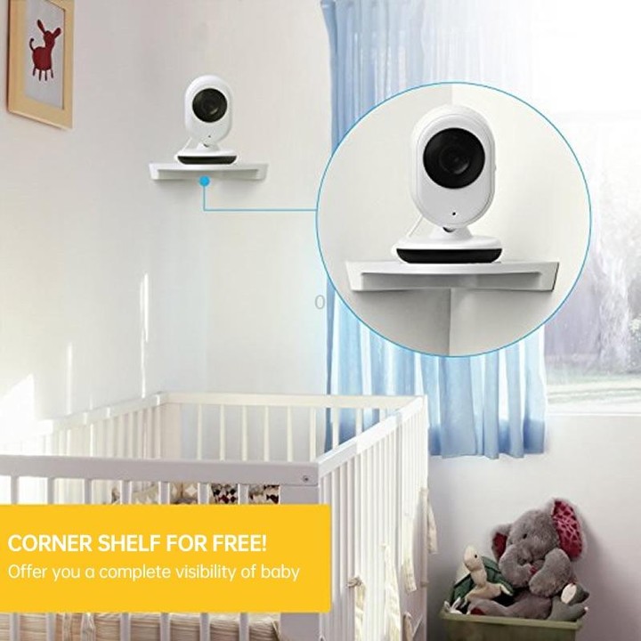 BM-SP820 2.4 inch LCD 2.4GHz Wireless Surveillance Camera Baby Monitor with 7-IR LED Night Vision, Two Way Voice Talk(White)