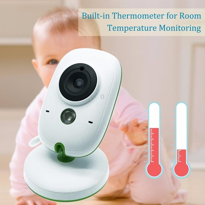 VB602 2.4 inch LCD 2.4GHz Wireless Surveillance Camera Baby Monitor, Support Two Way Talk Back, Night Vision(White)