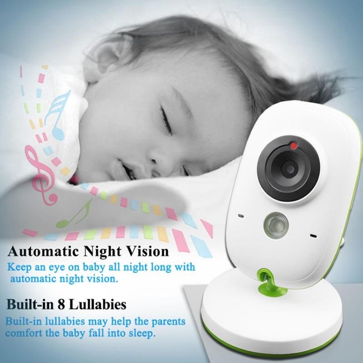VB602 2.4 inch LCD 2.4GHz Wireless Surveillance Camera Baby Monitor, Support Two Way Talk Back, Night Vision(White)