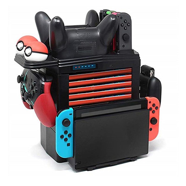 KJH Multi-function Bracket Handle Charging Base Receiving Frame for Nintendo Switch