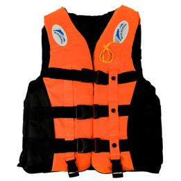 Drifting Swimming Fishing Life Jackets with Whistle for Children, Size:S(Orange)