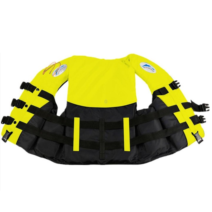 Drifting Swimming Fishing Life Jackets with Whistle for Children,Size: M(Yellow)