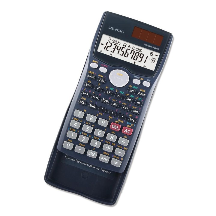 OSALO OS-991MS 10+2 Digits Double Line Display Multi-functional Student Function Scientific Calculator Solar Energy Dual Power C