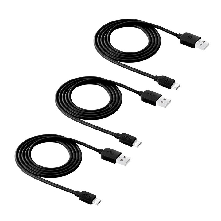 3 PCS HAWEEL 1m High Speed Micro USB to USB Data Sync Charging Cable Kits For Galaxy, Huawei, Xiaomi, LG, HTC and other Smart Ph