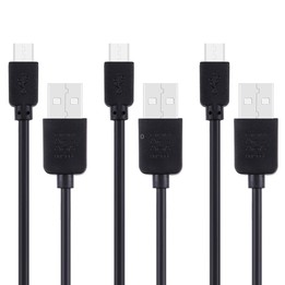 3 PCS HAWEEL 1m High Speed Micro USB to USB Data Sync Charging Cable Kits For Galaxy, Huawei, Xiaomi, LG, HTC and other Smart Ph