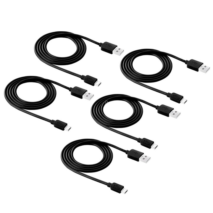 5 PCS HAWEEL 1m High Speed Micro USB to USB Data Sync Charging Cable Kits, For Samsung, Huawei, Xiaomi, LG, HTC and other Smartp
