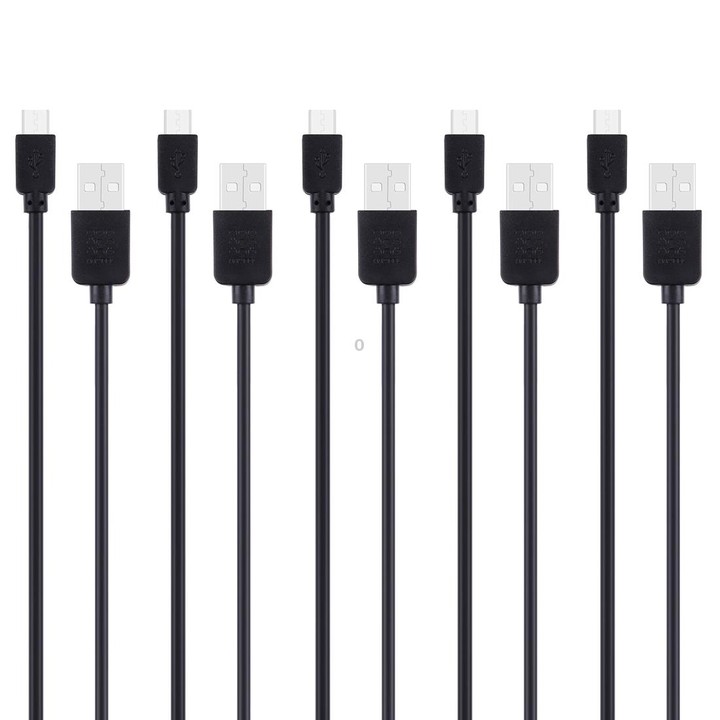 5 PCS HAWEEL 1m High Speed Micro USB to USB Data Sync Charging Cable Kits, For Samsung, Huawei, Xiaomi, LG, HTC and other Smartp