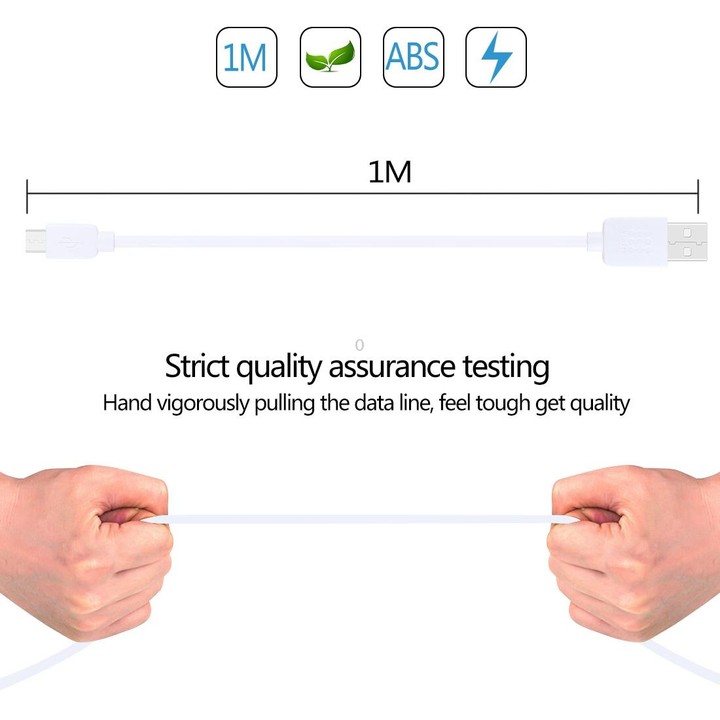 5 PCS HAWEEL 1m High Speed Micro USB to USB Data Sync Charging Cable Kits, For Samsung, Huawei, Xiaomi, LG, HTC and other Smartp