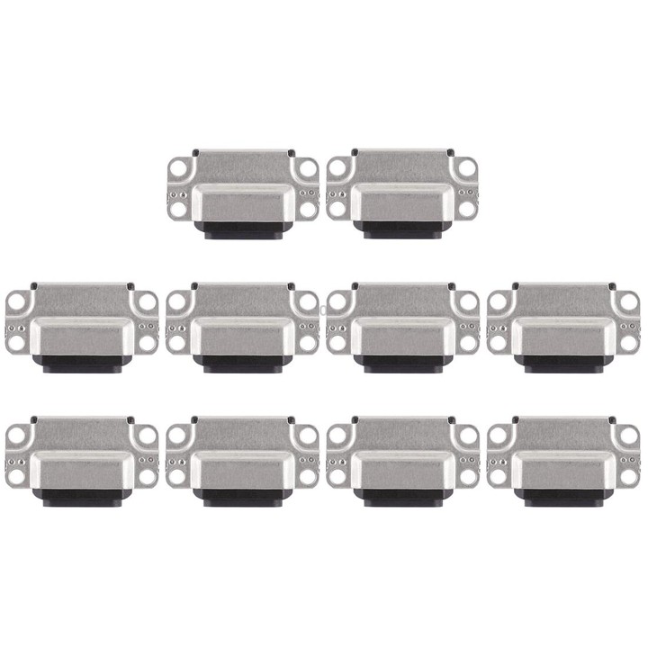 10 PCS Charging Port Connector for iPad Air 2(Black)