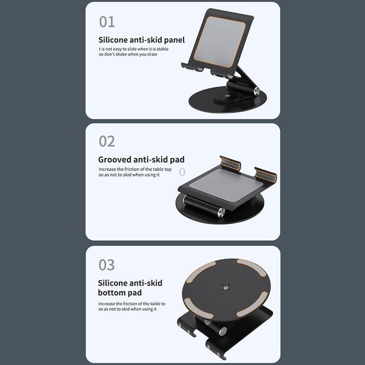 L04 Height / Angle Adjustable Full Metal Folding Laptop Holder For Laptops Below 17.3 inch (Silver)