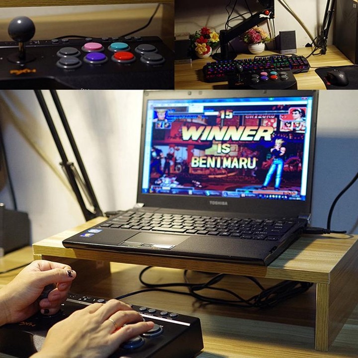 PXN PXN-0082 Gladiator Street Machine Game Handle Rocker Controller for Nintendo Switch / PC / Android System / PS3 / PS4 / Xbox