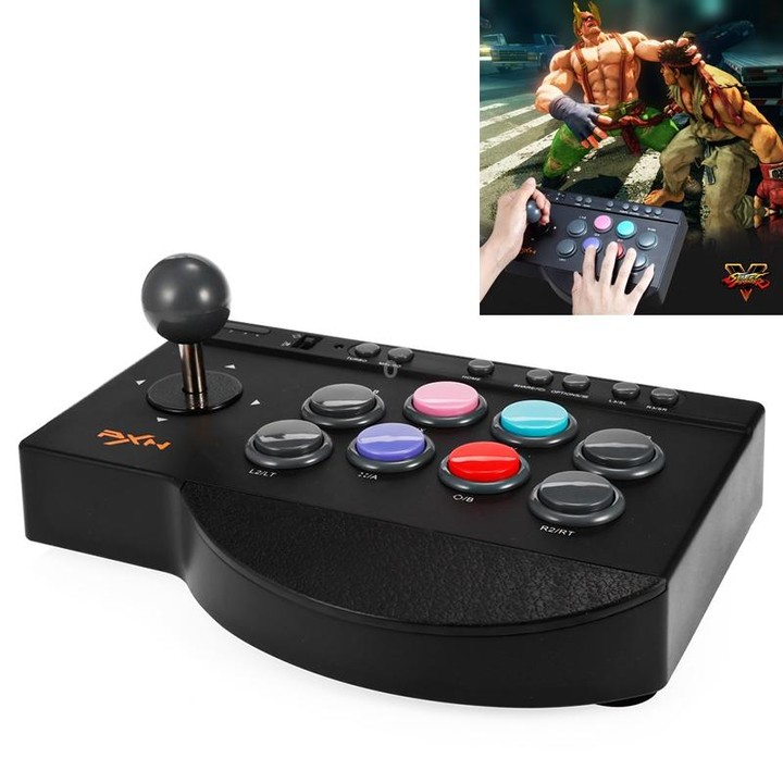 PXN PXN-0082 Gladiator Street Machine Game Handle Rocker Controller for Nintendo Switch / PC / Android System / PS3 / PS4 / Xbox