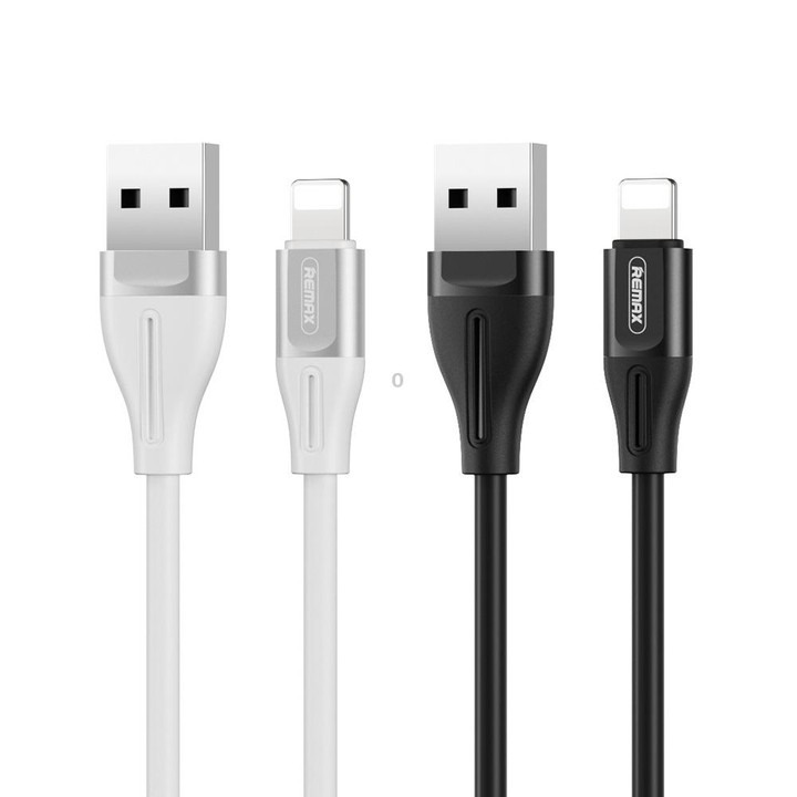 REMAX RC-075i 1m 2.1A USB to 8 Pin Jell Data Cable (White)