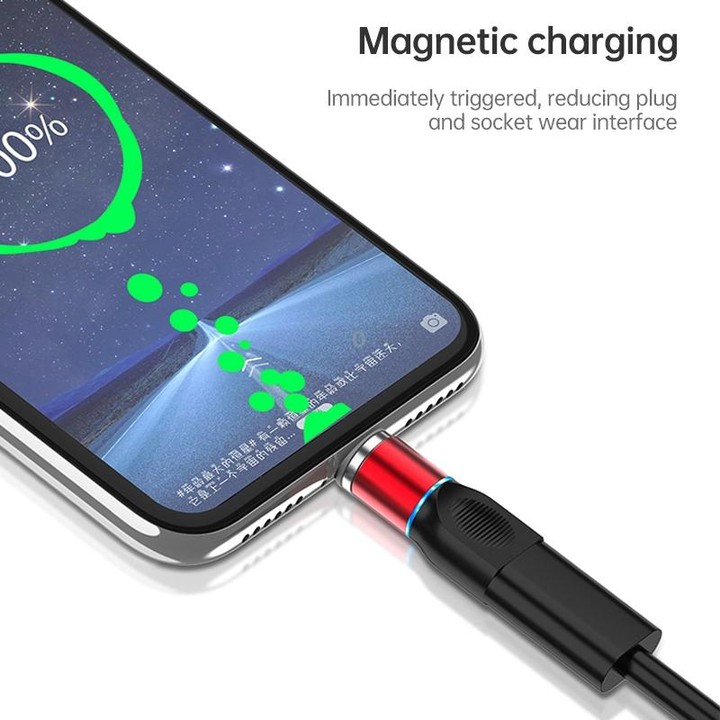 4 in 1 3A 8 Pin & USB-C / Type-C & Micro USB Zinc Alloy Magnetic Charging Head + USB-C / Type-C Magnetic Charging Adapter Set (B