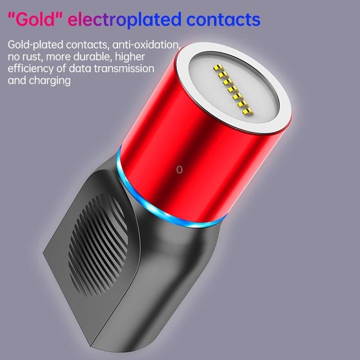 4 in 1 3A 8 Pin & USB-C / Type-C & Micro USB Zinc Alloy Magnetic Charging Head + USB-C / Type-C Magnetic Charging Adapter Set (B