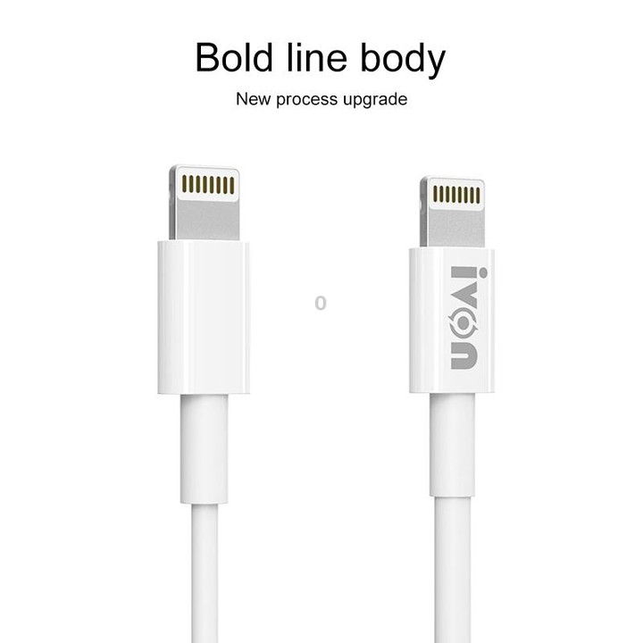 IVON CA70 Micro USB Fast Charging Data Cable, Length: 2m (White)
