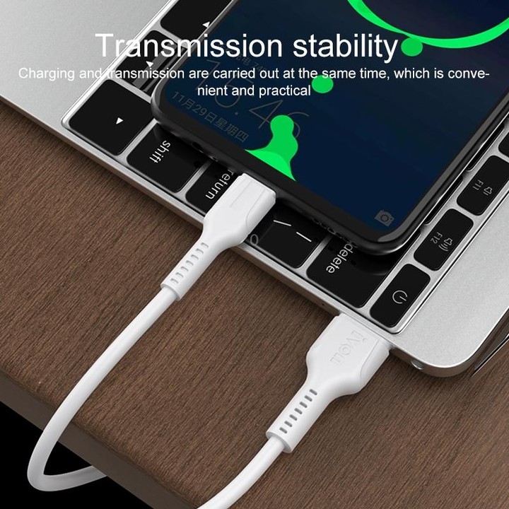 IVON CA86 5A Type-C / USB-C Super Fast Charging Data Cable, Length: 1m (White)
