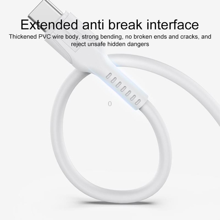 IVON CA86 5A Type-C / USB-C Super Fast Charging Data Cable, Length: 1m (White)