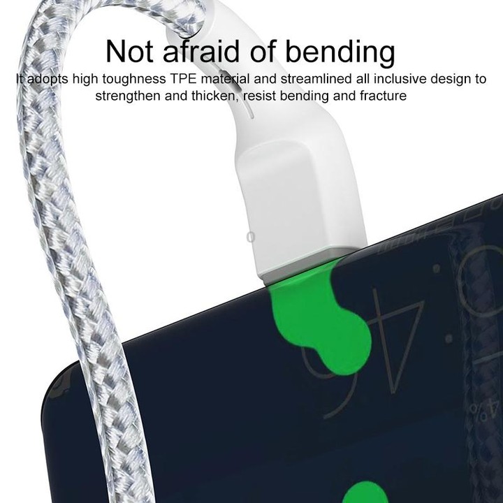 IVON CA85 Type-C / USB-C Super Fast Charging Data Cable, Length: 1m (White)