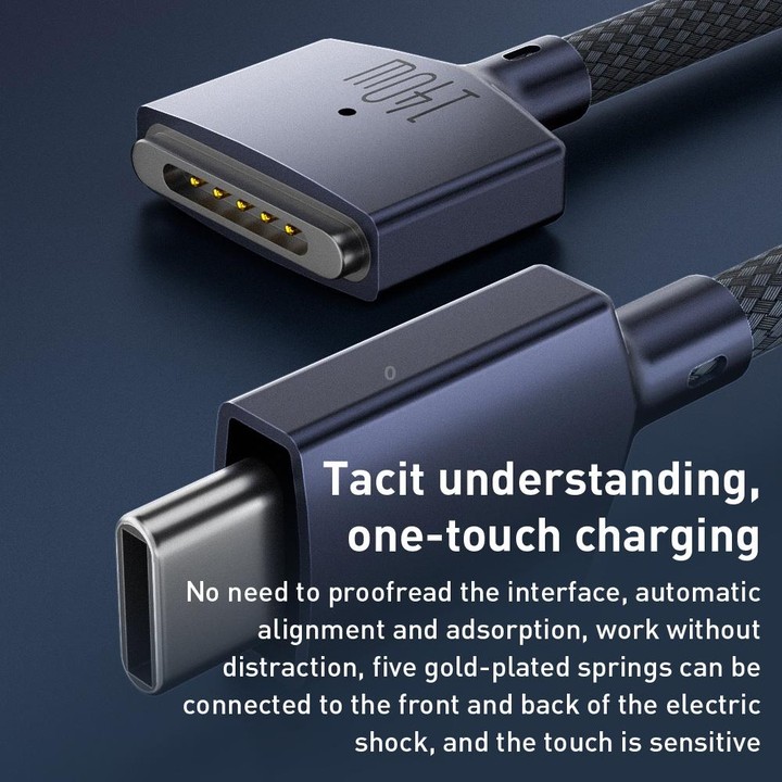 140W USB-C / Type-C to MagSafe 3 Magnetic Fast Charging Cable, Length:2m (White)